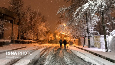 تهران یخ می‌بندد/ بارش برف و کاهش دما تا ۱۵ درجه