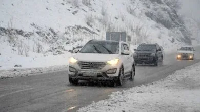 بارش شدید برف در گردنهها و جادههای کوهستانی همدان بارش شدید برف در گردنهها و جادههای کوهستانی همدان