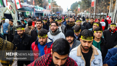 حضور پرشور زائران حاج قاسم در آخرین روز مراسم پنجمین سالگرد شهادتش