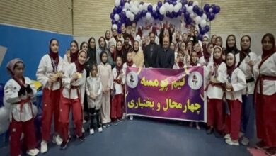 قهرمانی تیم پومسه بانوان چهارمحال و بختیاری در لیگ دسته یک کشور