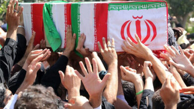 استقبال از پیکر شهدای مدافع وطن در فرودگاه شیراز