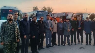 اعزام ۲۵۰ دانش‌آموز پسر از شاهرود به مناطق عملیاتی جنوب کشور