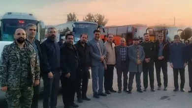 اعزام ۲۵۰ دانش‌آموز پسر از شاهرود به مناطق عملیاتی جنوب کشور