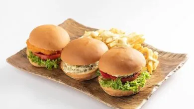 طرز پخت مینی چیکن برگر طرز پخت مینی چیکن برگر