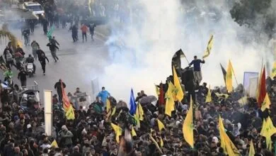 پرواز جنگنده‌های اسرائیلی بر فراز بیروت و فریادهای «الموت لاسرائیل» + ویدئو