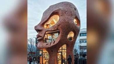 ترکیبی جذاب از نمای پارامتریک آجری | عکس