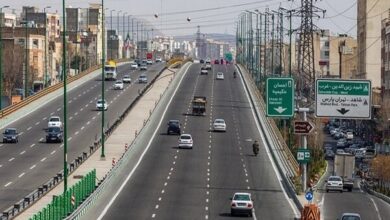 تهران خلوت با معابر روان در اولین پنج شنبه اسفند