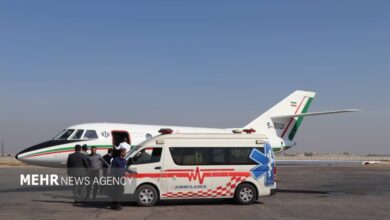 خواننده با جوان برنامه عصر جدید با جت اورژانس هوایی به تهران اعزام شد