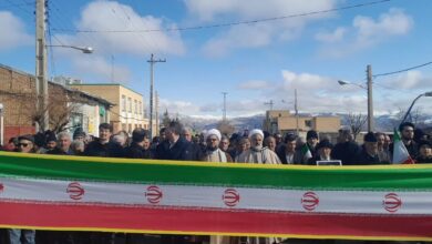 حضور پرشور مردم هشجین در راهپیمایی ۲۲ بهمن به روایت تصویر حضور پرشور مردم هشجین در راهپیمایی ۲۲ بهمن به روایت تصویر