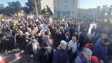 راهپیمایی ۲۲ بهمن در امیریه دامغان