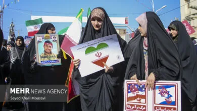 پاسخ دهه هشتادی‌ها به ترامپ در راهپیمایی ۲۲ بهمن گرگان