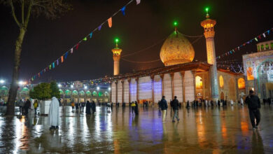 سومین حرم اهل بیت(ع) غرق سرور و شادی در ولادت مهدی فاطمه (عج)