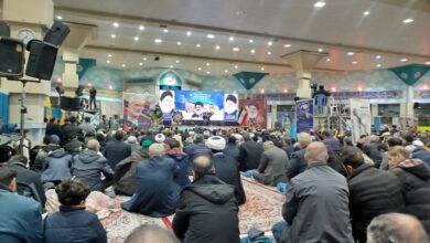 مراسم بزرگداشت شهدای جبهه مقاومت در بجنورد