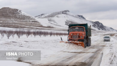  محور کیاسر مسدود شد