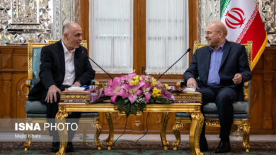 دیدار رئیس و اعضای شورای رهبری حماس با محمد باقر قالیباف