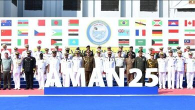 حضور ناوشکن جماران در رزمایش بین‌المللی دریایی «امان ۲۵»