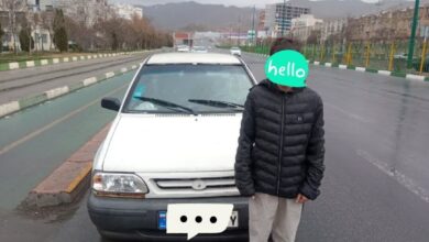 پلیس ماشین راننده ۱۰ ساله اراکی را توقیف کرد