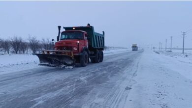 ۱۵۰ کیلومتر مسیر جاده‌ای در اصفهان برف‌روبی شد