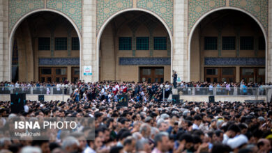 آماده سازی مصلی امام خمینی برای  نماز عید فطر