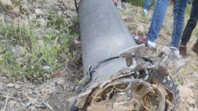 اولین تصاویر از بوستر موشک یمنی در اسرائیل | لحظه فرار صهیونیست‌ها بعد از اصابت موشک‌