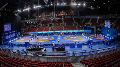 نفرات برتر روز نخست رقابت های بین المللی کشتی فرنگی جام شاهد دراندیمشک