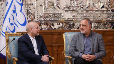 دیدار نوروزی شهردار تهران با رئیس مجلس شورای اسلامی