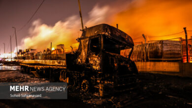 ایجاد جبهه‌ای جدید برای مهار عمق آتش در بندر اسکله شهید رجایی