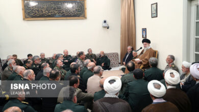 دیدار جمعی از فرماندهان نیروهای مسلح با رهبر انقلاب