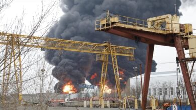 آتش‌سوزی گسترده در پالایشگاه اصلی اکوادور+فیلم