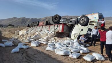 مسدود شدن محور نهبندان به زاهدان