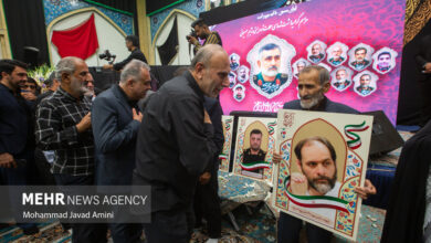 مراسم گرامیداشت شهدای قزوینی جنگ تحمیلی ۱۲ روزه