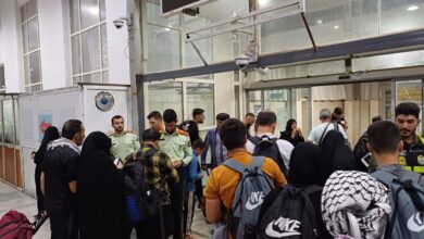 خروج شبانه زوار اربعین حسینی از مرز مهران+تصاویر