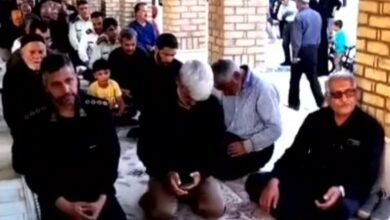 قرائت زیارت اربعین در گلزار شهدای خلیل آباد