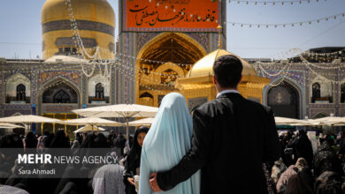 عقد زوج‌های جوان به مناسبت میلاد رسول اکرم (ص) در حرم رضوی