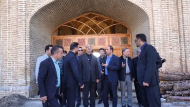 آغاز مرمت جامع کاروانسرای شاه‌عباسی ماهیدشت کرمانشاه