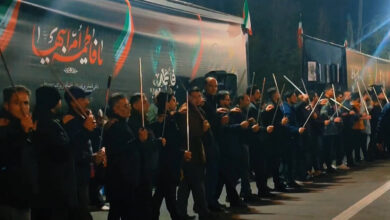 آیین عزاداری شاه حسین گویان در شب شهادت حضرت زهرا(س) در ارومیه