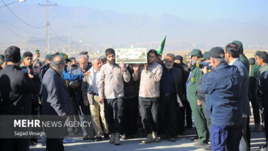 تجلی ارادت؛ تشییع باشکوه پیکر شهید گمنام در آغوش مردم شاهرود