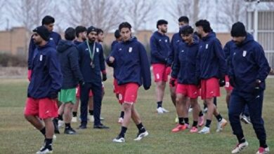 بازی تدارکاتی تیم فوتبال امید و آلومینیوم لغو شد