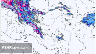 هشدار هواشناسی؛ تداوم سامانه بارشی سنگین در اغلب نقاط کشور تا چهارشنبه