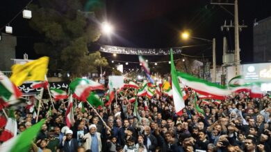 تشیع نمادین شهدای میناب در گالیکش برگزار شد