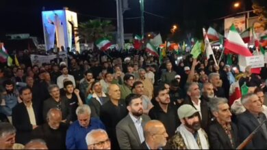 شعار «مرگ بر اسرائیل» مردم در خیابان‌های کوهدشت