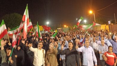تجمع چرامی‌ها در شب صد و چهارم در حمایت از جبهه مقاومت