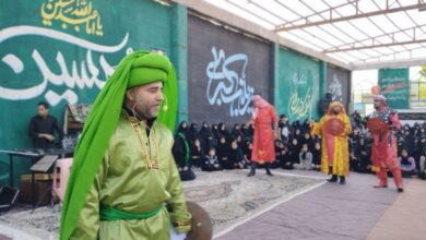 اجرای تعزیه واقعه عاشورا در حسینیه بزرگ کوهبنان