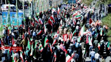 اولین تصاویر هوایی از رزمایش ۹۰هزارنفری جانفدایان ایران در کرمان