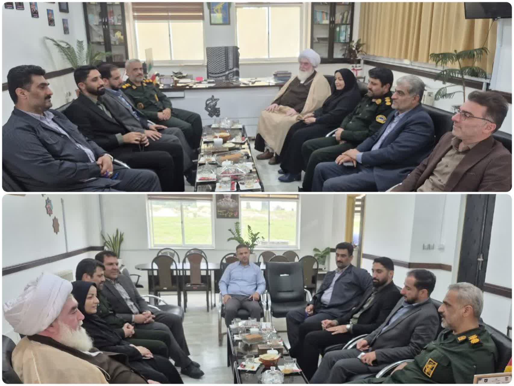 دیدار مسئولین شهرستان کردکوی با فرمانده ناحیه مقاومت بسیج این شهرستان