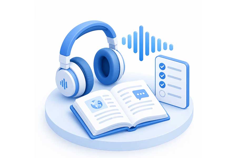 اگر فایل صوتی روی CD یا DVD همراه کتاب است