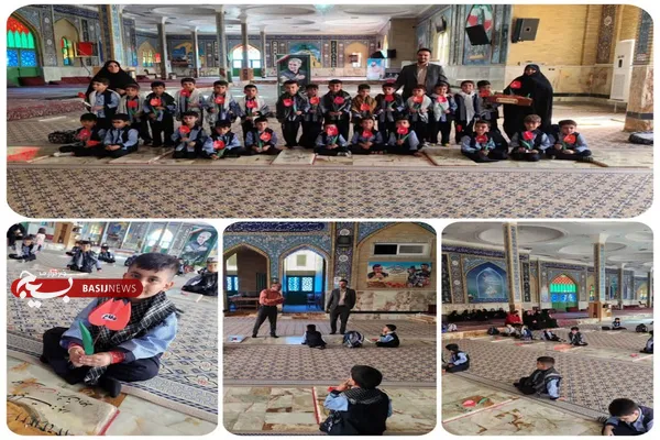 آغاز هفته ملی کودک با تجدید میثاق کودکان سرخه با شهدا